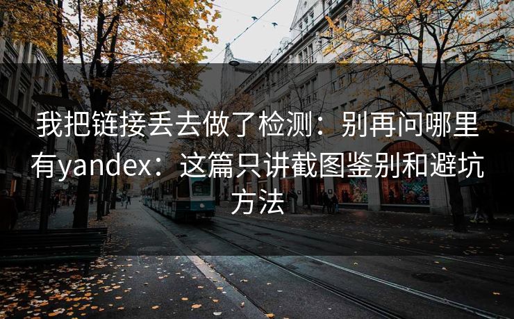 我把链接丢去做了检测:别再问哪里有yandex:这篇只讲截图鉴别和避坑方法