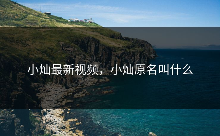 小灿最新视频,小灿原名叫什么